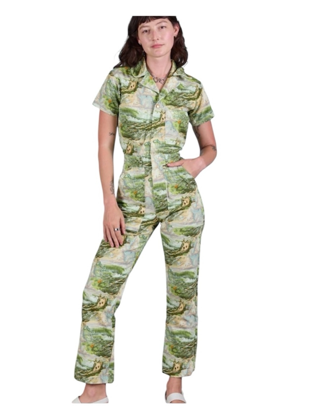 Big Bud Press Bill Ogden and Sky Short Sleeve Jumpsuit Women’s Size Medium